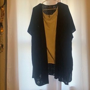 Buckle lace Kimono brand Angie size Large  black